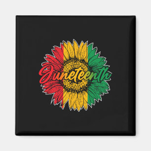 Juneteente Sunflower American Women Ju Magnet