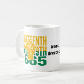Juneteenth 1865 19. Juni Grafik De Kaffeetasse (Vorderseite Links)