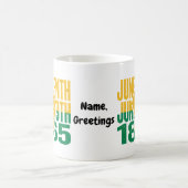 Juneteenth 1865 19. Juni Grafik De Kaffeetasse (Mittel)