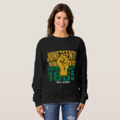 Juneteenth 1865 19. Juni Grafik De Sweatshirt (Vorne ganz)
