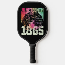 Juneteenth 1865 Afroamerikaner Schwarze Freiheit Pickleball Schläger