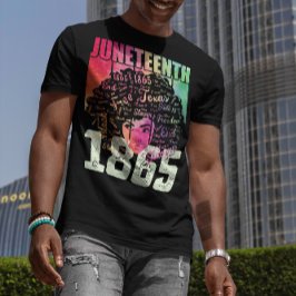 Juneteenth 1865 Afroamerikaner Schwarze Freiheit T-Shirt