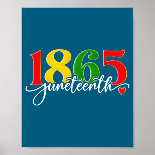 Juneteenth 1865 afroamerikanisch schwarze Geschich Poster (Vorne)