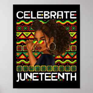 Juneteenth 1865 Afroamerikanischer Tag der Freihei Poster