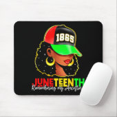 Juneteenth 1865 erinnert sich an Vorfahren schwarz Mousepad (Mit Mouse)