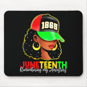 Juneteenth 1865 erinnert sich an Vorfahren schwarz Mousepad