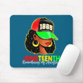 Juneteenth 1865 erinnert sich an Vorfahren schwarz Mousepad (Mit Mouse)