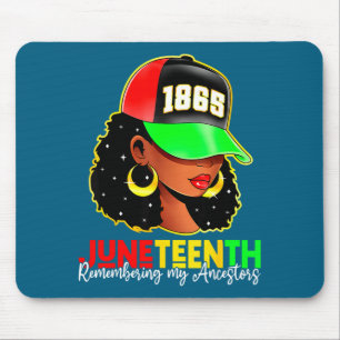 Juneteenth 1865 erinnert sich an Vorfahren schwarz Mousepad