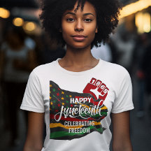 JUNETEENTH 1865 Flag feiert Freiheit