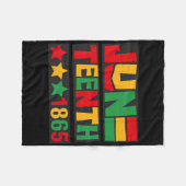 Juneteenth 1865 Frauen Männer Kinder 19. Juni 1865 Fleecedecke (Vorderseite (Horizontal))