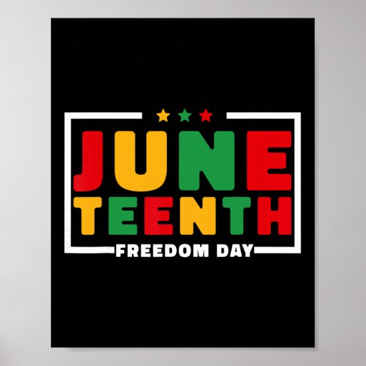 Juneteenth 1865 Frauen Männer Kinder 19. Juni 1865 Poster (Vorne)