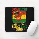 Juneteenth 1865 Groovy Kleiner Junge Dabbing Prinz Mousepad (Mit Mouse)