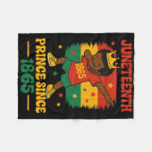 Juneteenth 1865 Groovy Prinz Kleinkind Dab Junge F Fleecedecke (Vorderseite (Horizontal))