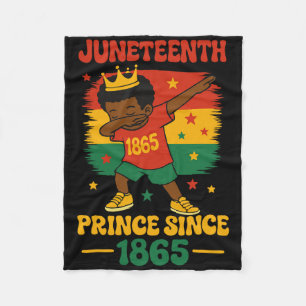 Juneteenth 1865 Groovy Prinz Kleinkind Dab Junge F Fleecedecke