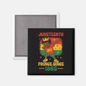 Juneteenth 1865 Groovy Prinz Kleinkind Dab Junge F Magnet (Vorderseite/Rückseite)