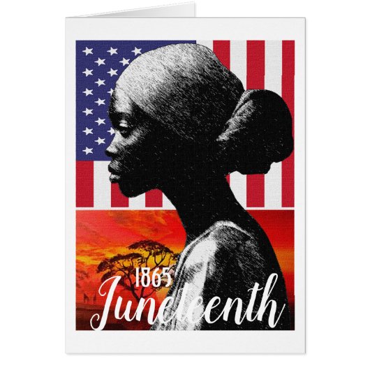 Juneteenth 1865 Grußkarte (Vorne)