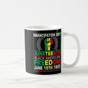 Juneteenth 1865 ist Unabhängigkeitstag schwarze Fr Kaffeetasse