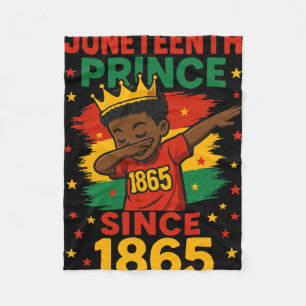 Juneteenth 1865 Kleinkind Junge Dabbing Prinz Afro Fleecedecke