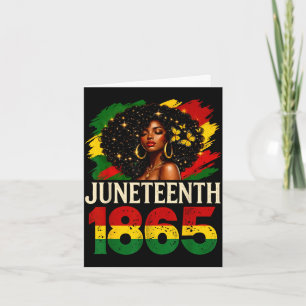 Juneteenth 1865 schwarze Frauen afrikanischer amer Karte