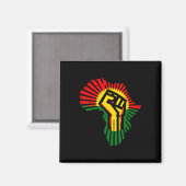 Juneteenth 1865 Schwarze Geschichte Monat Afroamer Magnet (Vorderseite/Rückseite)