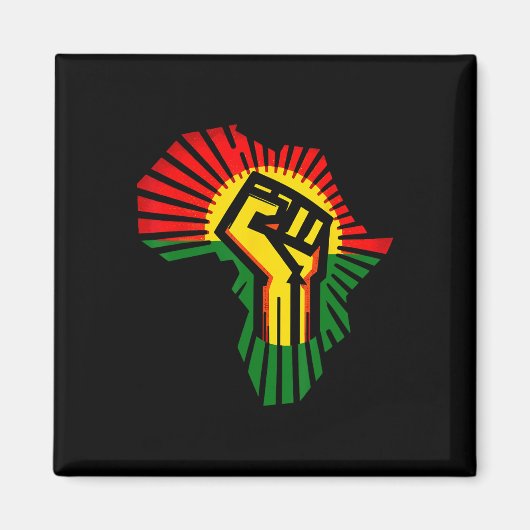 Juneteenth 1865 Schwarze Geschichte Monat Afroamer Magnet (Vorne)