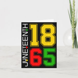 Juneteenth 1865 schwarze Geschichte stolz afrikani Karte