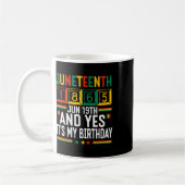 Juneteenth 1865 Schwarzer Geschichtsmonat Und Ja E Kaffeetasse (Links)