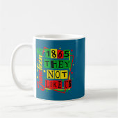 Juneteenth 1865 schwarzer Stolz Geschichte BLM Out Kaffeetasse (Links)
