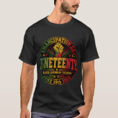 Juneteenth 1865 Tag der Befreiung T-Shirt (Vorderseite)
