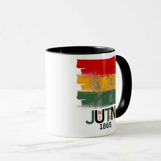 Juneteenth 1865 tasse (VorderseiteRechts)