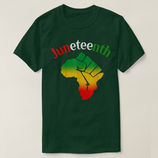 Juneteenth 18 65 African American Power T-Shirt Co (Design vorne)