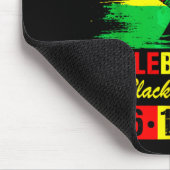 Juneteenth 19. Juni 1865 amerikanischer afrikanisc Mousepad (Ecke)