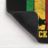 Juneteenth 19. Juni 1865 Freiheitstag Und Schwarze Mousepad (Ecke)
