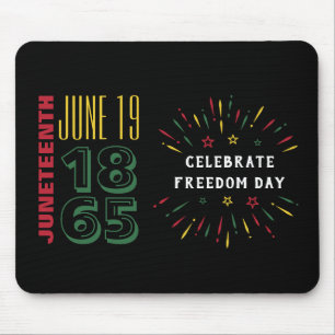 Juneteenth 19. Juni 1865 Schwarze Geschichte Feuer Mousepad