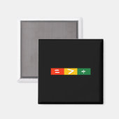 Juneteenth 2025 Gleichheit größer als Teilung Tee Magnet (Vorderseite/Rückseite)