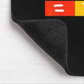 Juneteenth 2025 Gleichheit größer als Teilung Tee Mousepad (Ecke)
