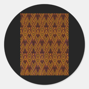 Juneteenth African Kente Tuch Stolz Freiheit Tag S Runder Aufkleber