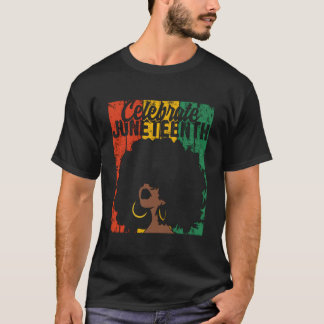 Juneteenth afrikanische Farben feiern T-Shirt