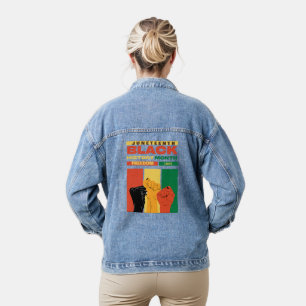 juneteenth afrikanische schwarze Freiheit 1865 His Jeansjacke