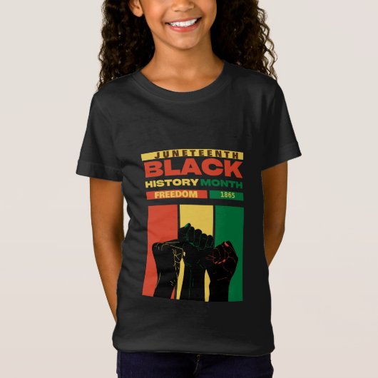 juneteenth afrikanische schwarze Freiheit 1865 His T-Shirt (Vorderseite)