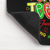 Juneteenth afrikanische schwarze Freiheit 19. Juni Mousepad (Ecke)