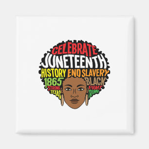 Juneteenth Afro Melanin Women Girl Africa Ancestor Magnet