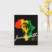 Juneteenth afroamerikanisch 1865afrika aufstieg karte (Gelbe Blume)
