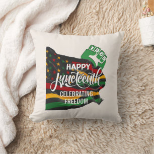JUNETEENTH Afroamerikanische Flagge Kissen