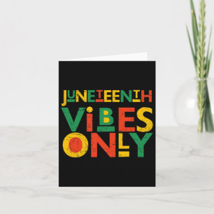 Juneteenth Afroamerikanische Männer Juneteenth Sch Karte