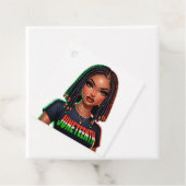 Juneteenth Afrocentric Geschenkanhänger (Beispiel)