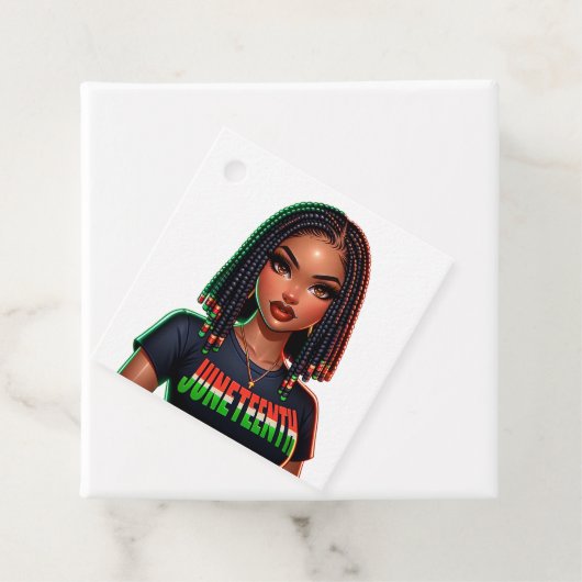 Juneteenth Afrocentric Geschenkanhänger (Beispiel)