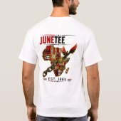 Juneteenth Afrofuturistischer Traum: Kosmische Fre T-Shirt (Rückseite)