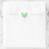 Juneteenth Aka Liebe Heart Runder Aufkleber (Tasche)