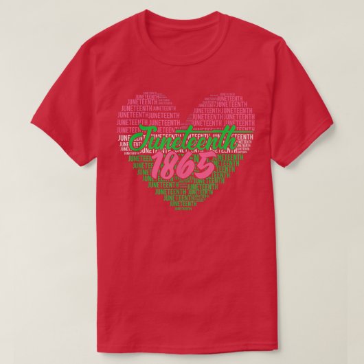 Juneteenth aka Liebe Herz T-Shirt (Design vorne)